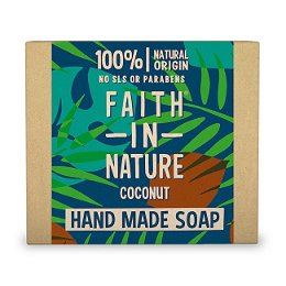 Faith in Nature Rastlinné tuhé mydlo Kokos (Hand Made Soap) 100 g