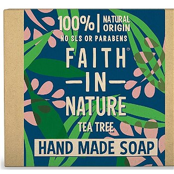 Faith in Nature Rastlinné tuhé mydlo Tea Tree (Hand Made Soap) 100 g