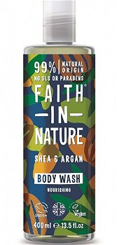 Faith in Nature Sprchový gél Argan a bambucké maslo ( Nourish ing Body Wash) 400 ml