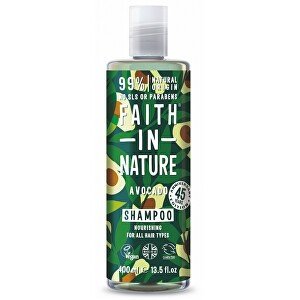 Faith in Nature Vyživujúce prírodný šampón s avokádovým olejom pre všetky typy vlasov ( Nourish ing Shampoo) 400 ml