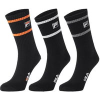 Fila MAN NORMAL SOCKS LIFESTYLE 3 PAIRS PACK Pánske ponožky, čierna, veľkosť