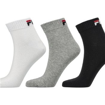 Fila QUARTER PLAIN SOCKS 3P Ponožky, čierna, veľkosť