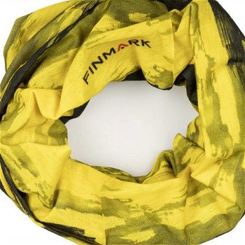 Finmark FS-006 Multifunkčná šatka, žltá, veľkosť