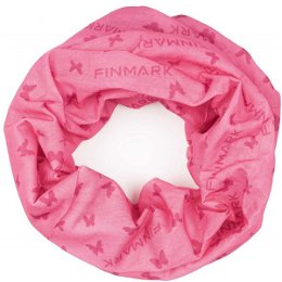 Finmark FS-010 Multifunkčná šatka, ružová, veľkosť