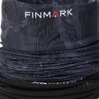 Finmark FSW-216 Multifunkčná šatka s flísom, čierna, veľkosť