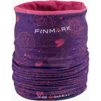 Finmark MULTIFUNCTIONAL SCARF WITH FLEECE Detská multifunkčná šatka, fialová, veľkosť