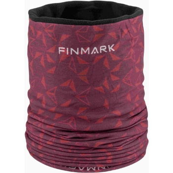 Finmark MULTIFUNCTIONAL SCARF WITH FLEECE Multifunkčná šatka, vínová, veľkosť