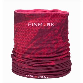 Finmark Multifunkčná šatka s flísom Multifunkčná šatka, červená, veľkosť