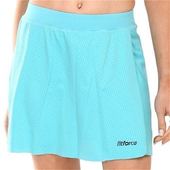 Fitforce RENDA Dámska bežecká sukňa 2v1, tyrkysová, veľkosť
