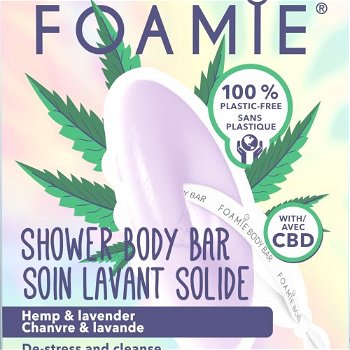 Foamie Hydratačné sprchové mydlo I Beleaf In You Wit CBD and Lavender (Shower Body Bar) 80 g