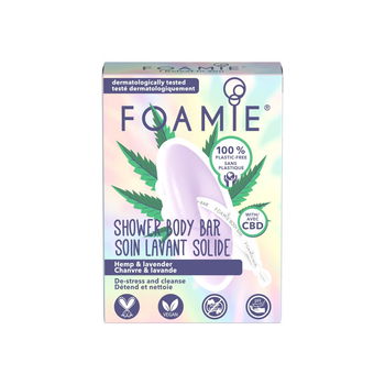 Foamie Hydratačné sprchové mydlo I Beleaf In You Wit CBD and Lavender (Shower Body Bar) 80 g