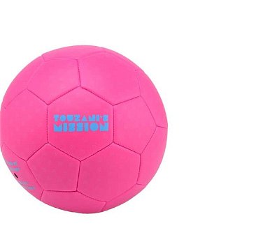 Fotbal míč šitý Sport Active velikost 5 růžový