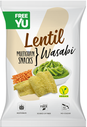 FreeYu Lentil multigrain snack Wasabi 70 g