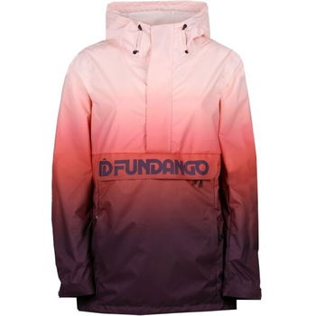 FUNDANGO BETULA LOGO ANORAK Dámska prechodná bunda, vínová, veľkosť