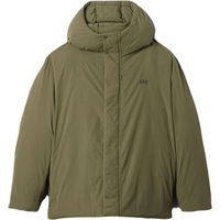 GAP INTL HOODED LOGO Pánska bunda, khaki, veľkosť