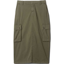 GAP UTILITY MIDI Dámska sukňa, khaki, veľkosť