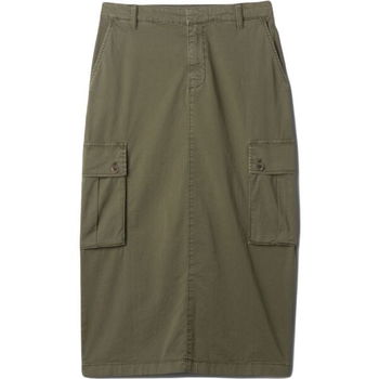 GAP UTILITY MIDI Dámska sukňa, khaki, veľkosť