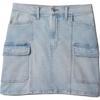 GAP V-DENIM CARGO Dámska sukňa, svetlomodrá, veľkosť