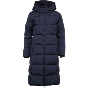 GAP V-MAXI LONG PUFFER LOGO Dámska zimná bunda, tmavo modrá, veľkosť