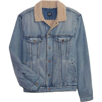 GAP V-SHERPA DENIM Pánska bunda, svetlomodrá, veľkosť