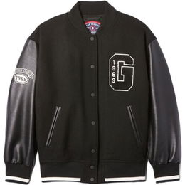 GAP WOOL VARSITY Dámska bunda, čierna, veľkosť