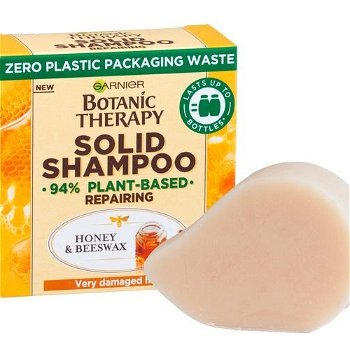 Garnier Obnovujúci tuhý šampón pre veľmi poškodené vlasy Botanic Therapy (Honey & Beeswax Solid Shampoo) 60 g