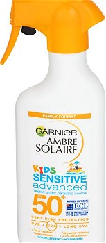 Garnier Ochranný krém proti UVB, UVA a dlouhovlnnému UVA SPF 50+ Ambre Solaire Kids Sensitiv e Advanced 300 ml