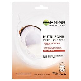 Garnier Textilná pleťová maska s kokosovým mliekom pre suchú pleť Skin Naturals (Milky Tissue Mask) 28 g