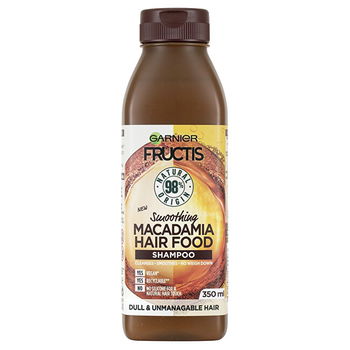 Garnier Uhladzujúci šampón pre nepoddajné vlasy Fructis Hair Food (Macadamia Smoothing Shampoo) 350 ml