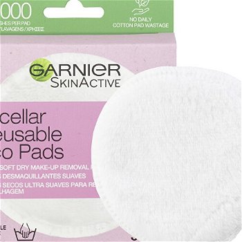 Garnier Znovu použiteľné odličovacie tampóny Skin Active ( Ultra Soft Dry Make-Up Removal Pads) 3 ks