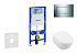 GEBERIT - Duofix Modul na závesné WC s tlačidlom Sigma30, lesklý chróm/chróm mat + Villeroy Boch - WC a doska, DirectFlush, SoftClose, CeramicPlus 111.300.00.5 NI6