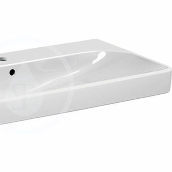 GEBERIT - Smyle Square Umývadlo 900x480 mm, s prepadom, otvor na batériu, biela 500.251.01.1