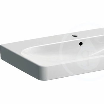 GEBERIT - Smyle Square Umývadlo 900x480 mm, s prepadom, otvor na batériu, biela 500.251.01.1