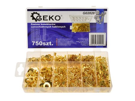 Geko Sada automobilových káblových konektorov 750ks G02828