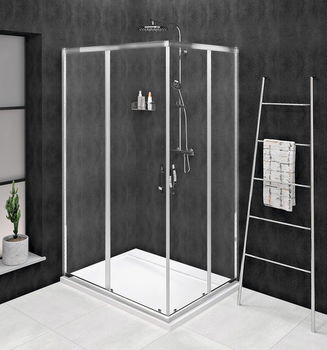 GELCO SIGMA SIMPLY CHROM Obdĺžnikový sprchovací kút 1100x900 číre sklo, GS2111-GS2190 GS2111-GS2190