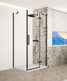 GELCO - TRINITY BLACK obdĺžnikový kút 1200x900 pravý, číre sklo, GT5612-90CR-B GT5612-90CR-B