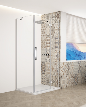 GELCO - TRINITY CHROM obdĺžnikový kút 1200x900 pravý, číre sklo, GT5612-90CR-CH GT5612-90CR-CH