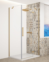 GELCO - TRINITY GOLD obdĺžnikový kút 800x900 pravý, číre sklo, GT5680-90CR-G GT5680-90CR-G
