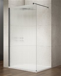 GELCO - VARIO BLACK jednodielna sprchová zástena na inštaláciu k stene, sklo nordic, 900  GX1590-06