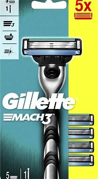 Gillette Holiaci strojček Gillette Mach3 + 5 hlavíc