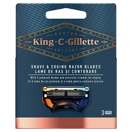 Gillette Náhradné hlavice King (Shave & Edging Razor Blades) 5 ks