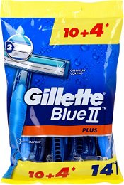 Gillette Pánska jednorazová holítka Gillette Blue 2 Plus 10 + 4 ks