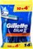 Gillette Pánska jednorazová holítka Gillette Blue 2 Plus 10 + 4 ks