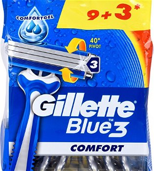 Gillette Pánska jednorazová holítka Gillette Blue 3 9 + 3 ks