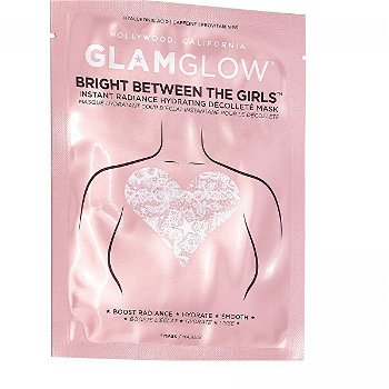 Glamglow Rozjasňujúci a hydratačná maska na dekolt Bright Between The Girls (Instant Radiance Hydrating Décollete Mask) 10 g