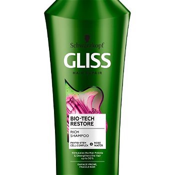 Gliss Kur Regeneračný šampón Bio-Tech Restore (Rich Shampoo) 400 ml