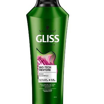 Gliss Kur Regeneračný šampón Bio-Tech Restore (Rich Shampoo) 400 ml