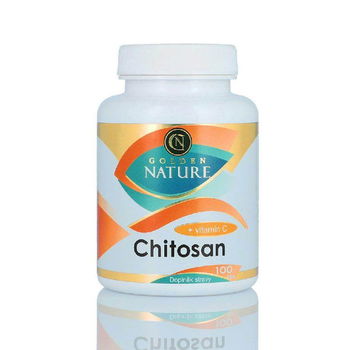 Golden Nature Chitosan + Vitamín C 100 tabliet