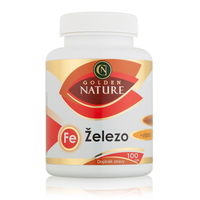 Golden Nature Železo+Vitamín C+Kys. listová 100 tabliet