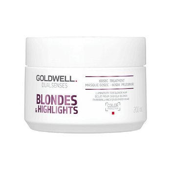 Goldwell Regeneračná maska neutralizujúce žlté tóny vlasov Dualsenses Blonde s & Highlights (60 Sec Treatment) 200 ml